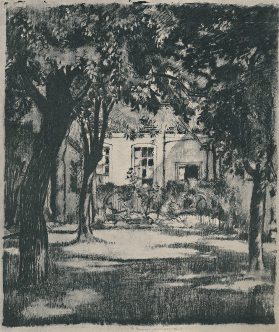 "Trädgården", 1919 av Francis Ernest Jackson
