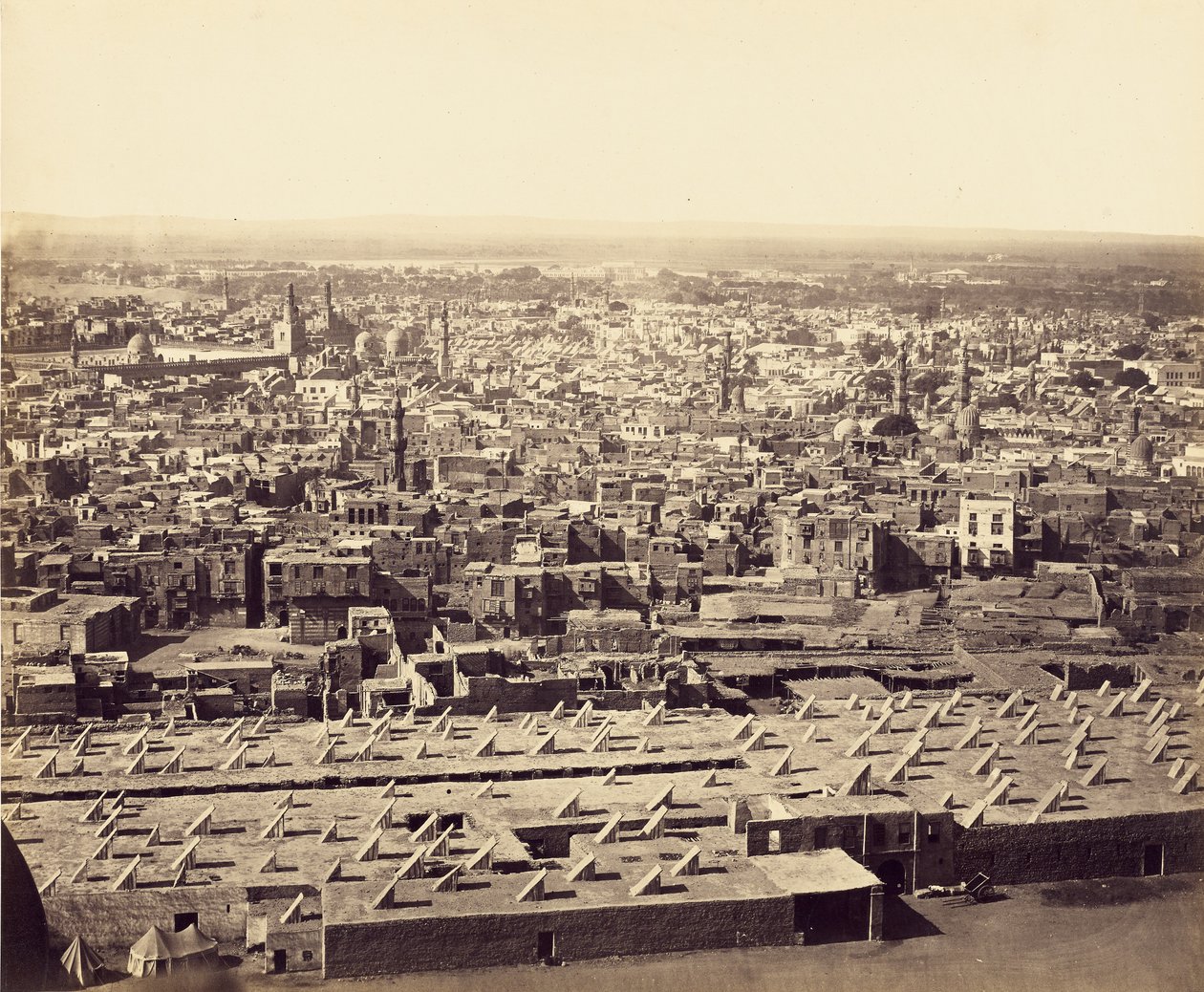 Kairo, sett från citadellet, andra vy av Francis Frith