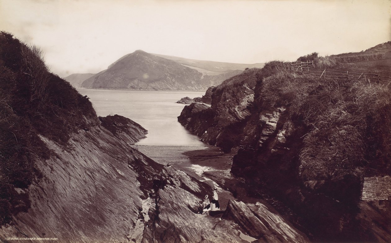 Combe Martin Bay, 1870-talet. av Francis Frith