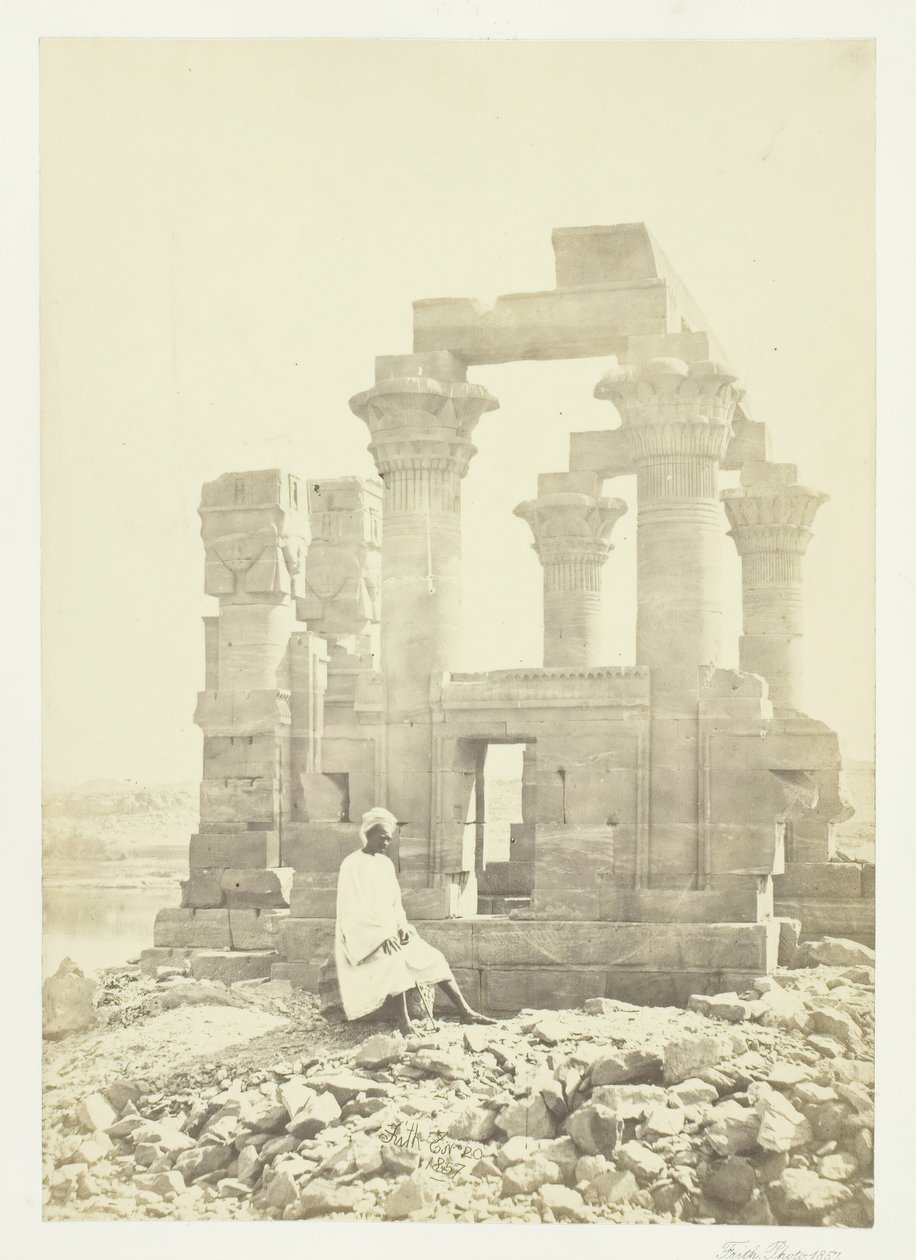 Tidig morgon på Wady Kardassy, Nubia, 1857. av Francis Frith