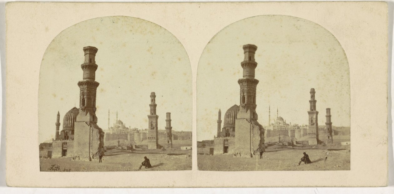 Mameluckernas gravar, Kairo, Egypten av Francis Frith