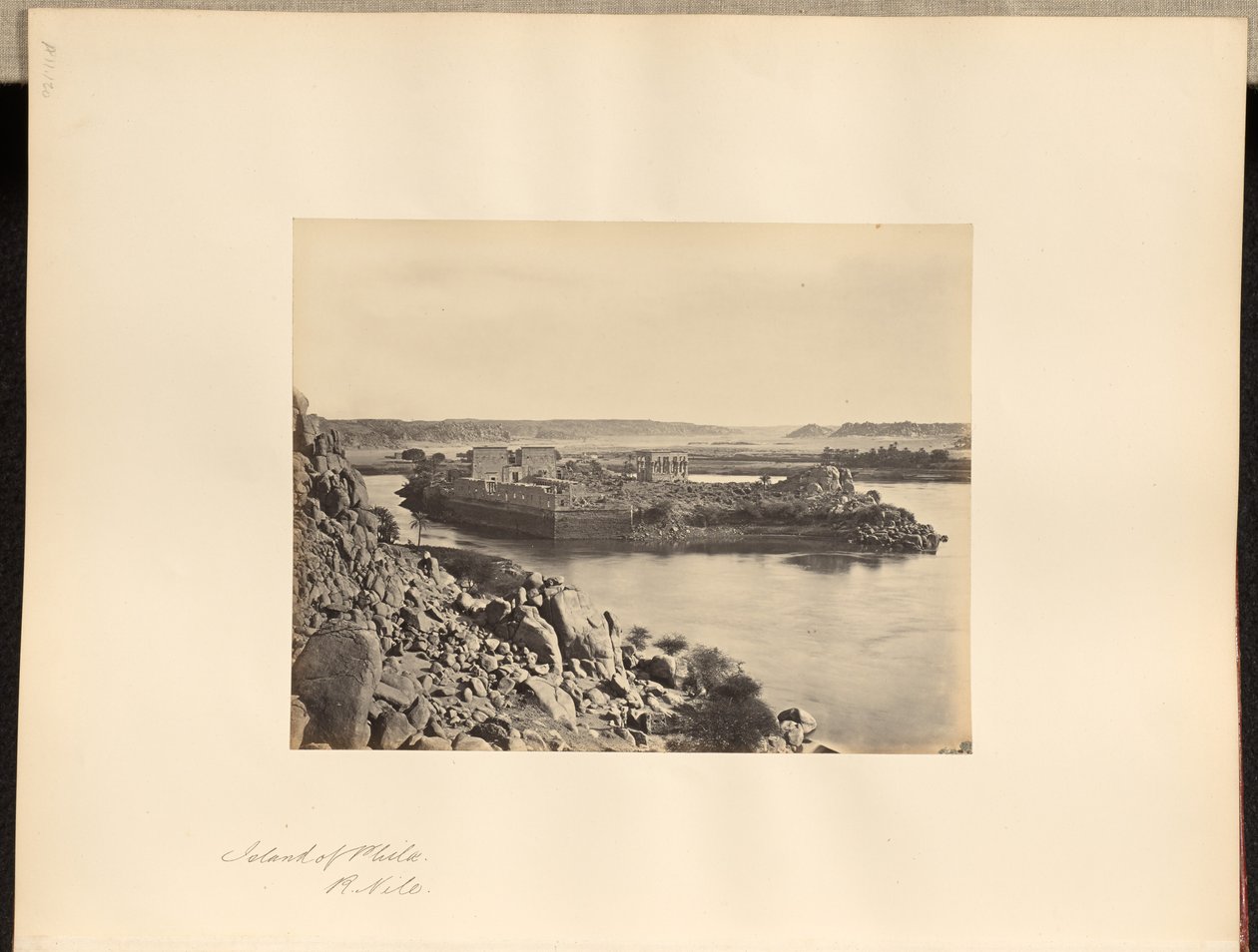 Philae-ön, R. Nilen av Francis Frith