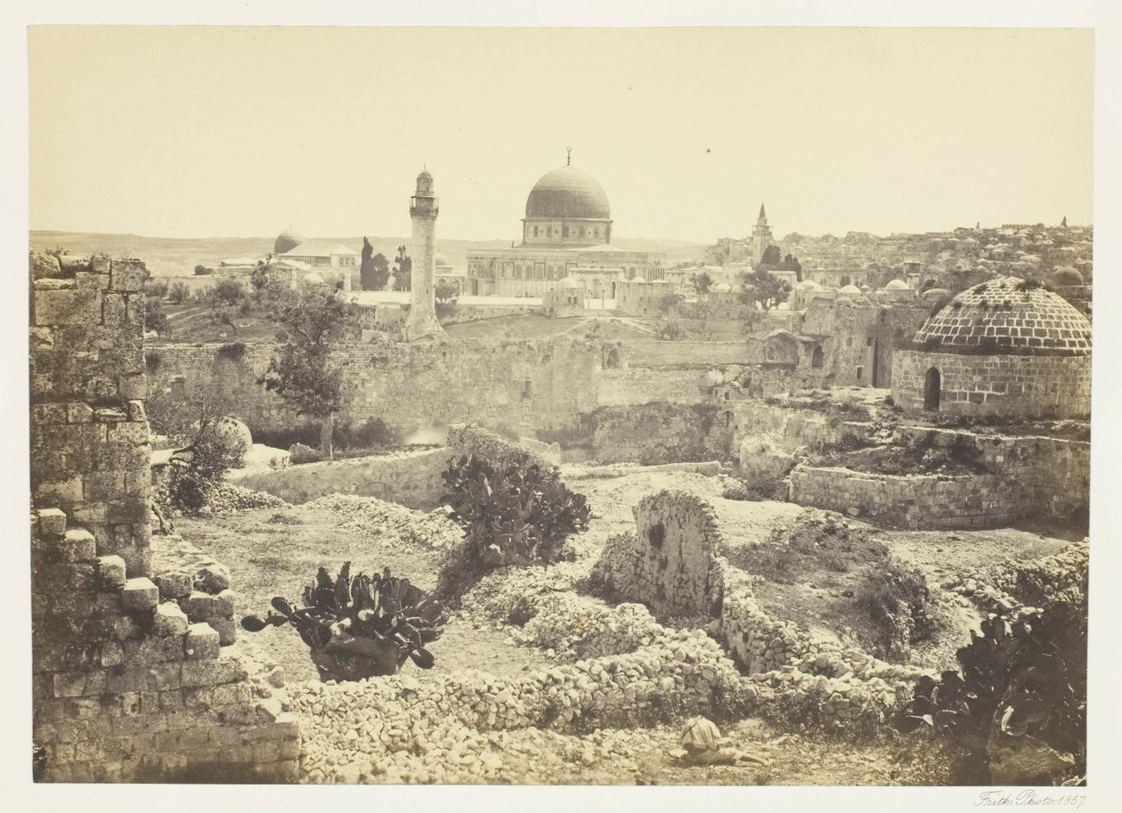 Jerusalem från stadsmuren av Francis Frith