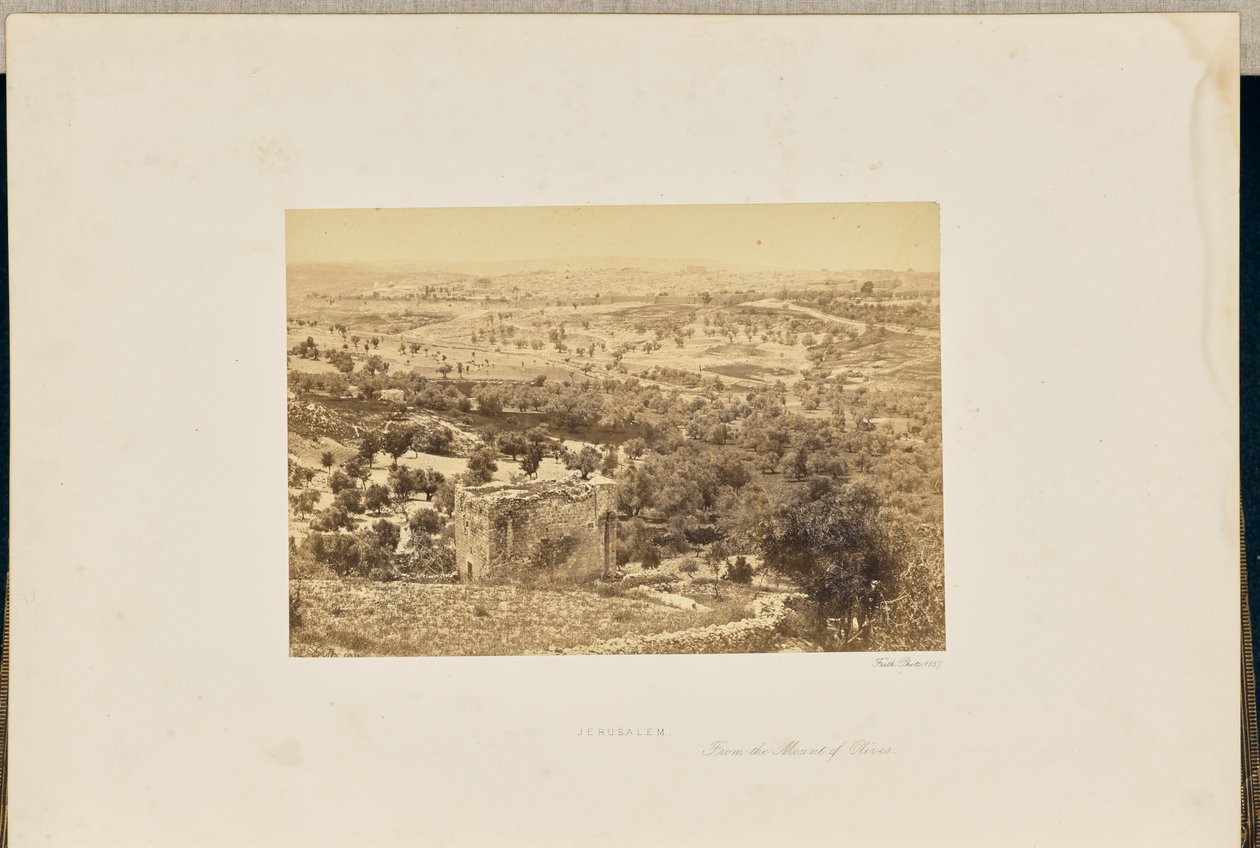 Jerusalem, från Olivberget av Francis Frith