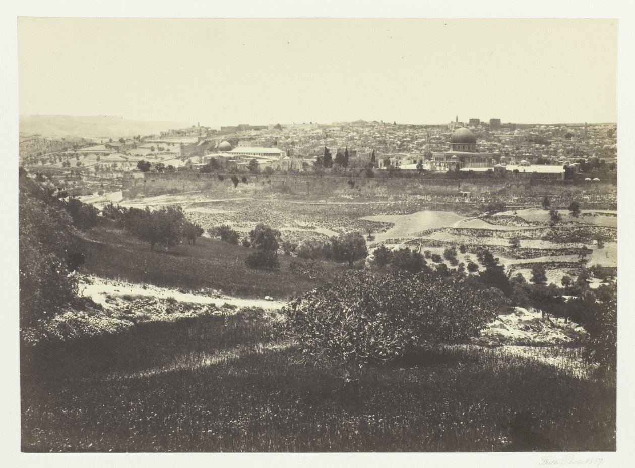 Jerusalem, från Olivberget, nr 1 av Francis Frith