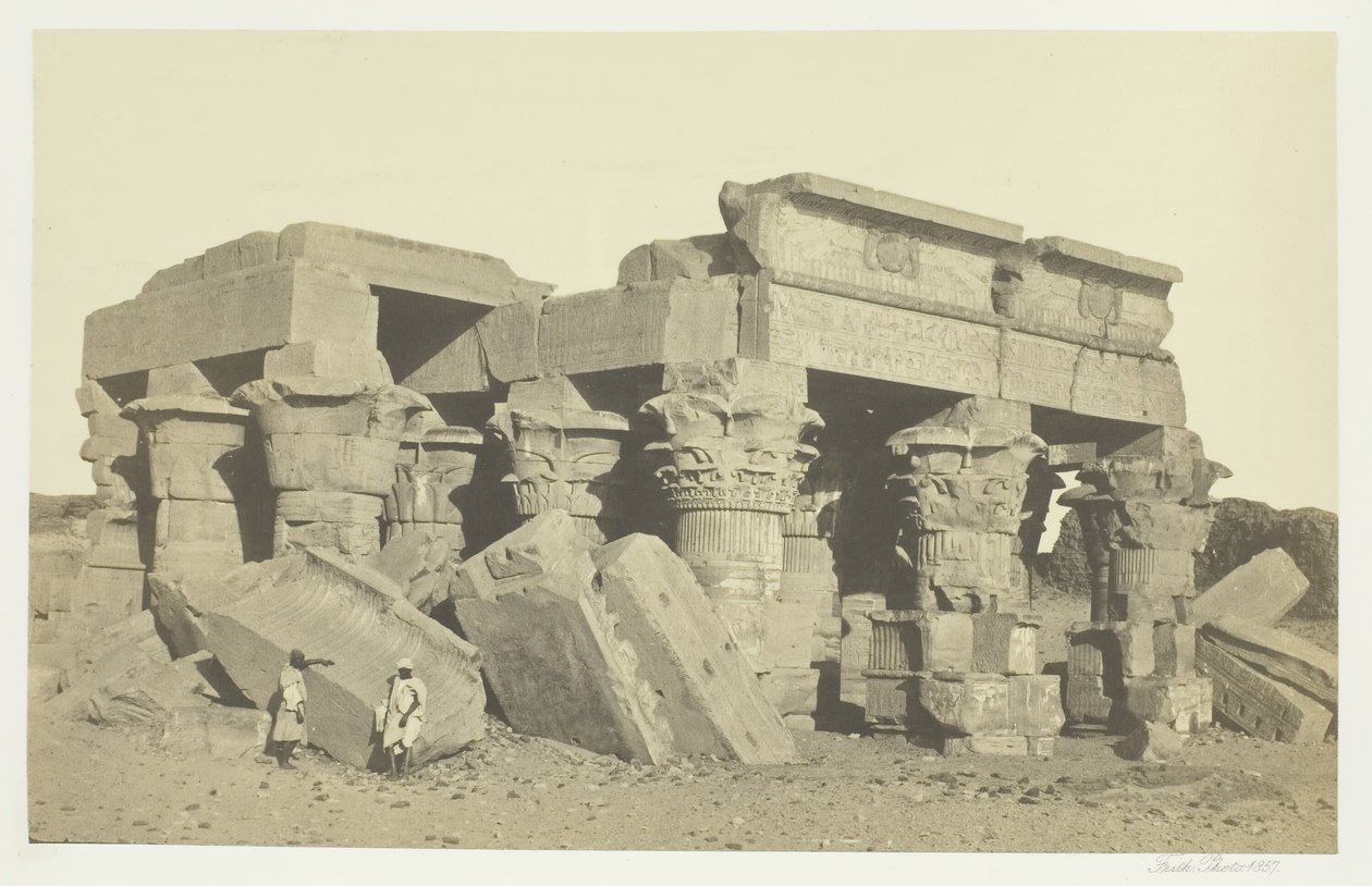 Kom till Ombo, övre Egypten, 1857. av Francis Frith