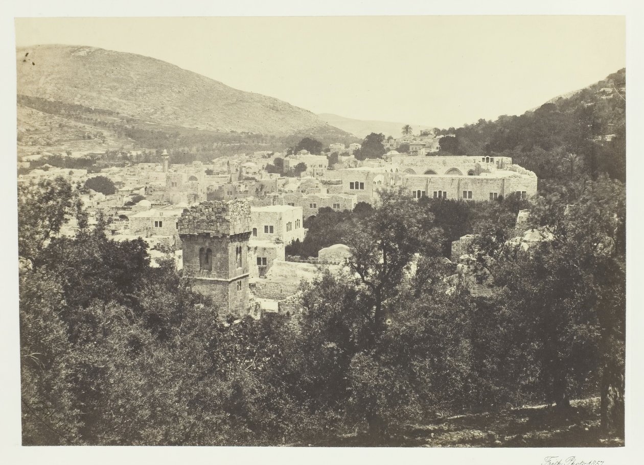 Nablous, Det antika Sikem, 1857. av Francis Frith
