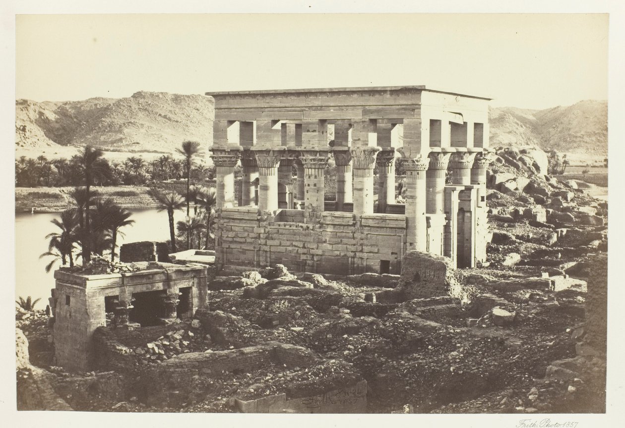 Faraos säng, File, från det stora templet av Francis Frith