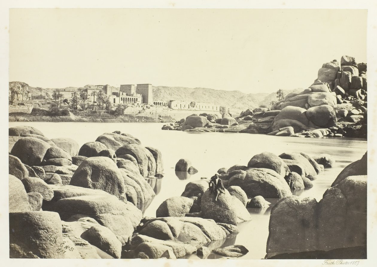 The Approach to Philæ, 1857. av Francis Frith