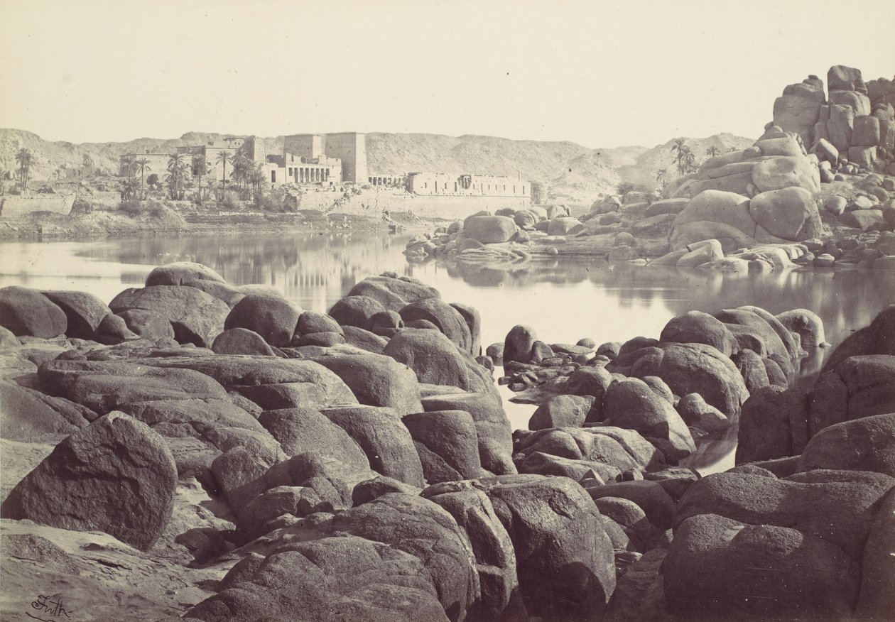 The Approach to Philae, 1857. av Francis Frith