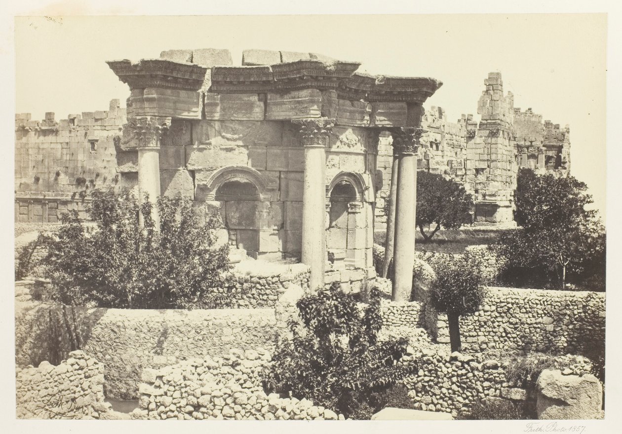 Det runda templet, Baalbek av Francis Frith