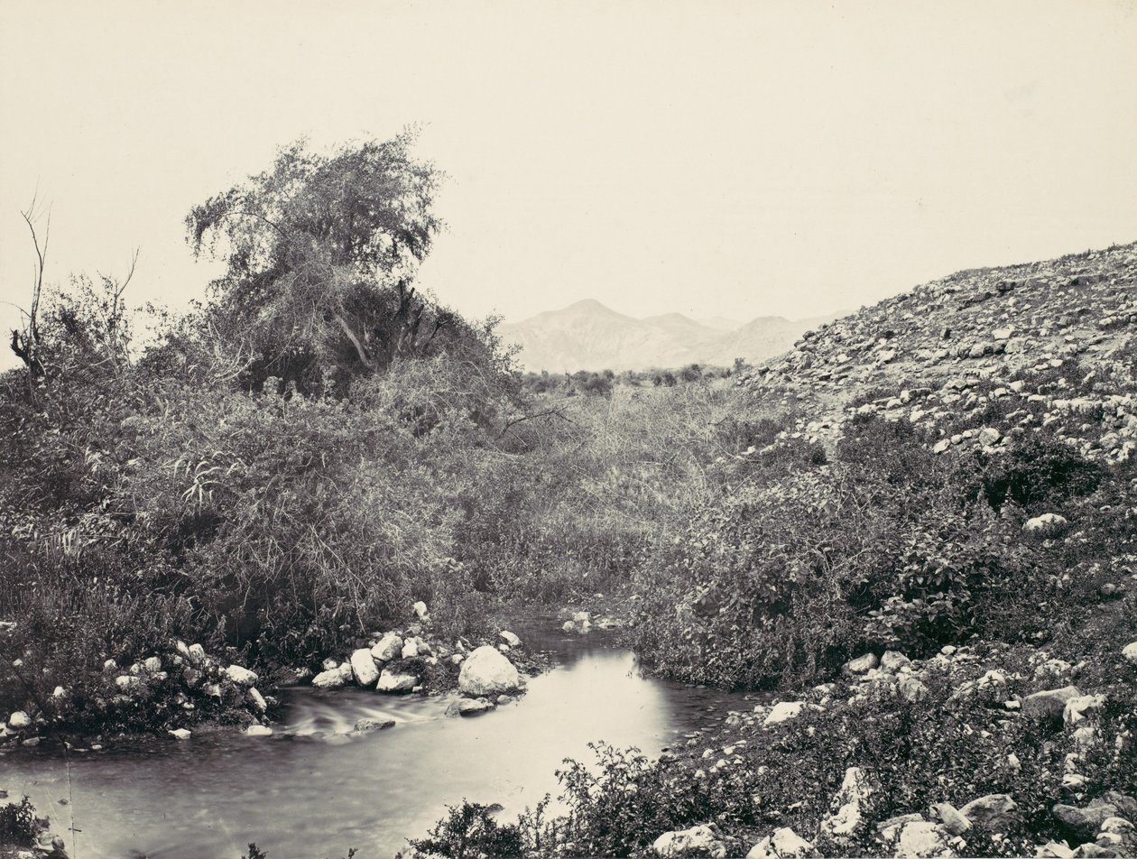 The Fountain of Jerico och den troliga platsen för staden, ca. 1857. av Francis Frith