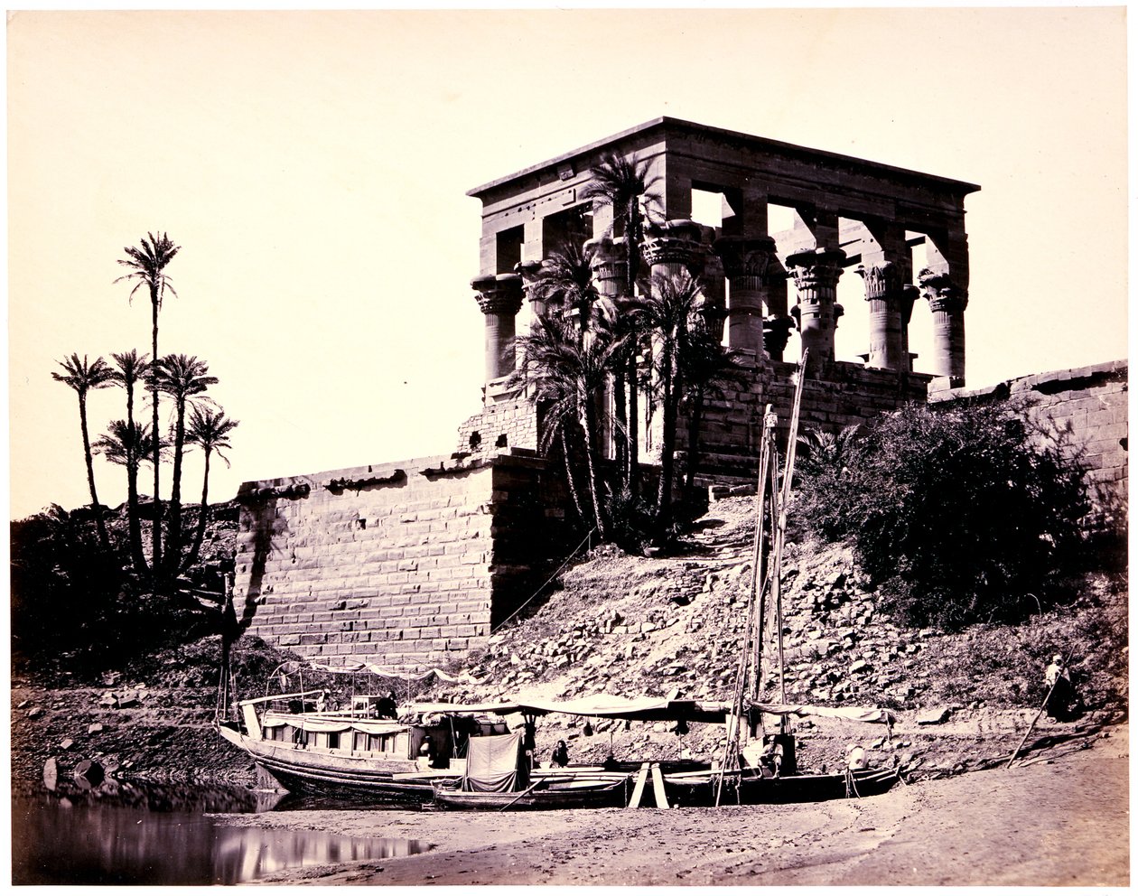 Det hypetrala templet, Philae av Francis Frith