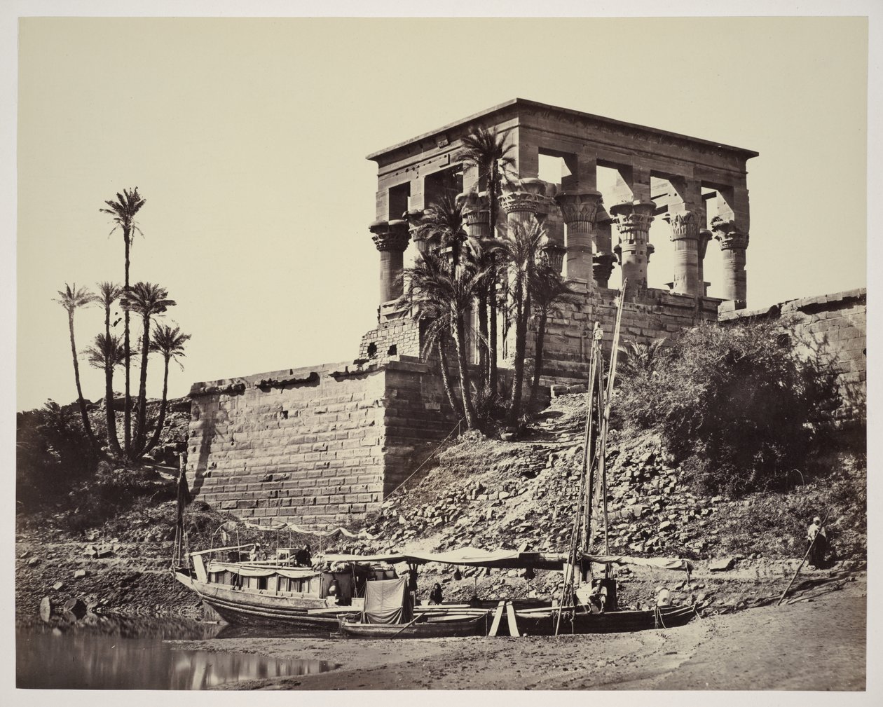 Det hypetrala templet, Philae av Francis Frith