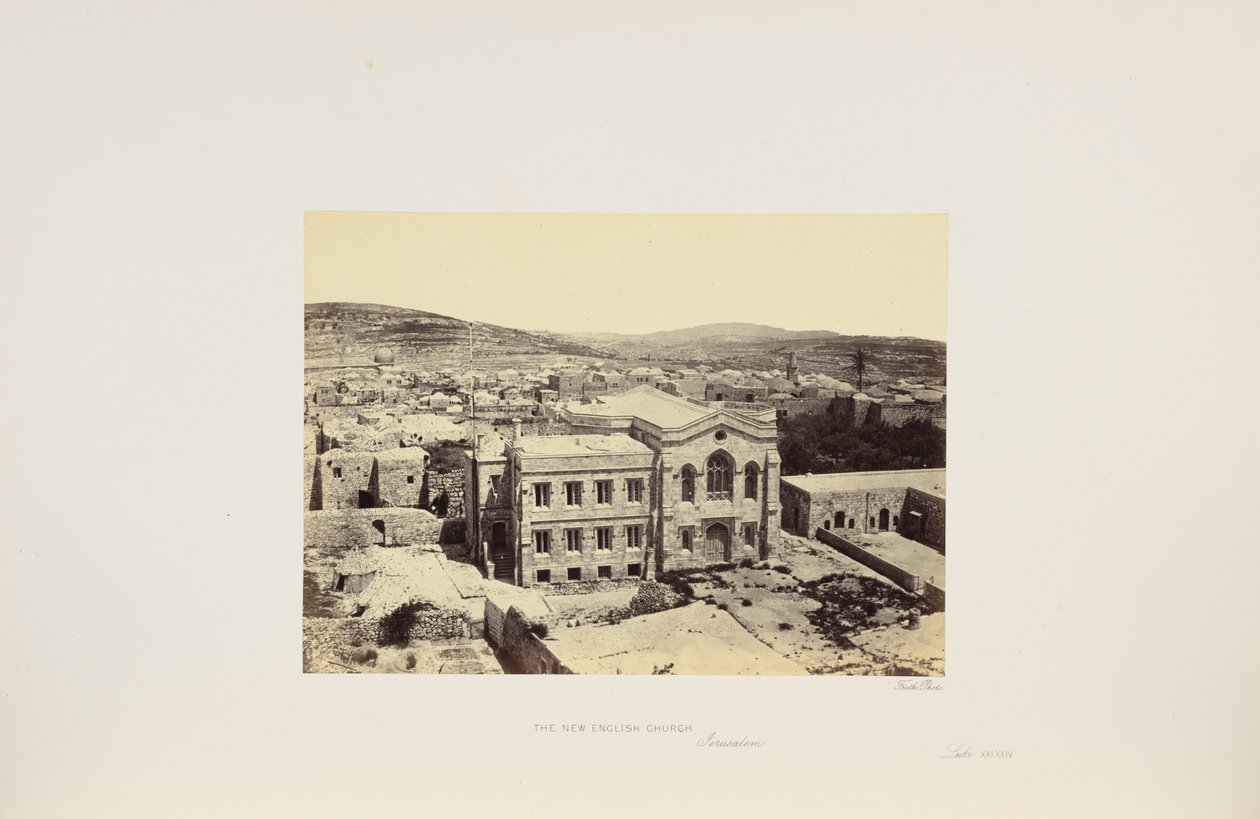 Den nya engelska kyrkan, Jerusalem av Francis Frith