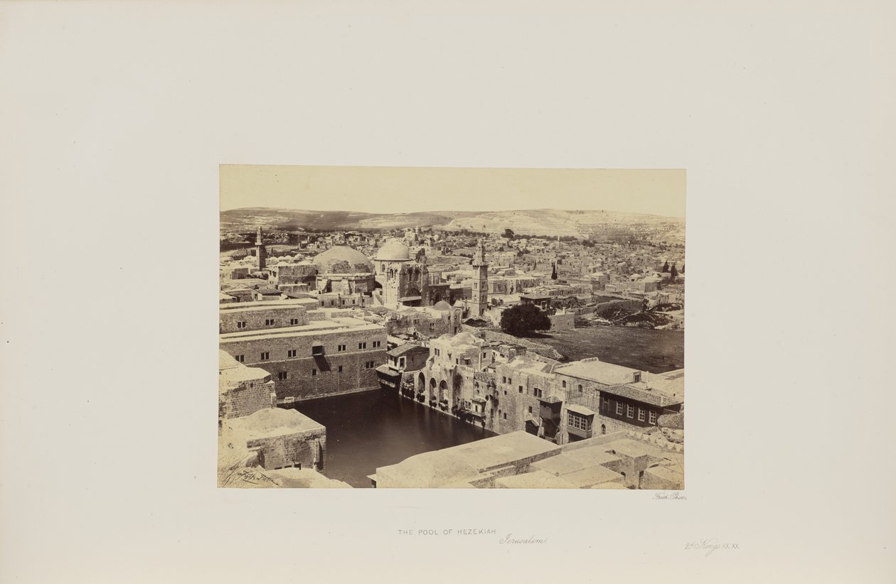 Hiskias damm, Jerusalem av Francis Frith