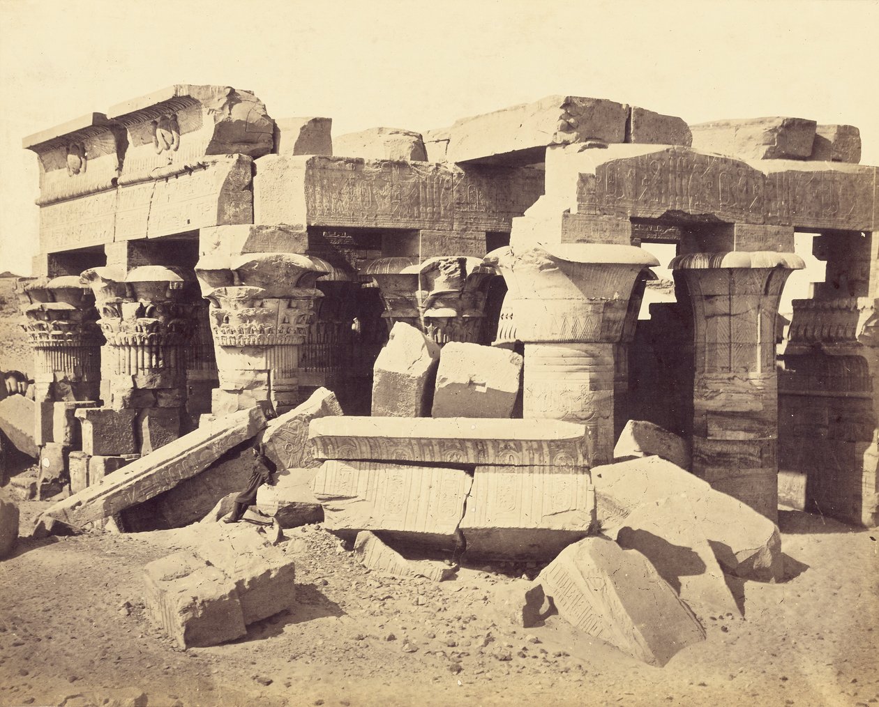 Templet i Kom Ombo av Francis Frith