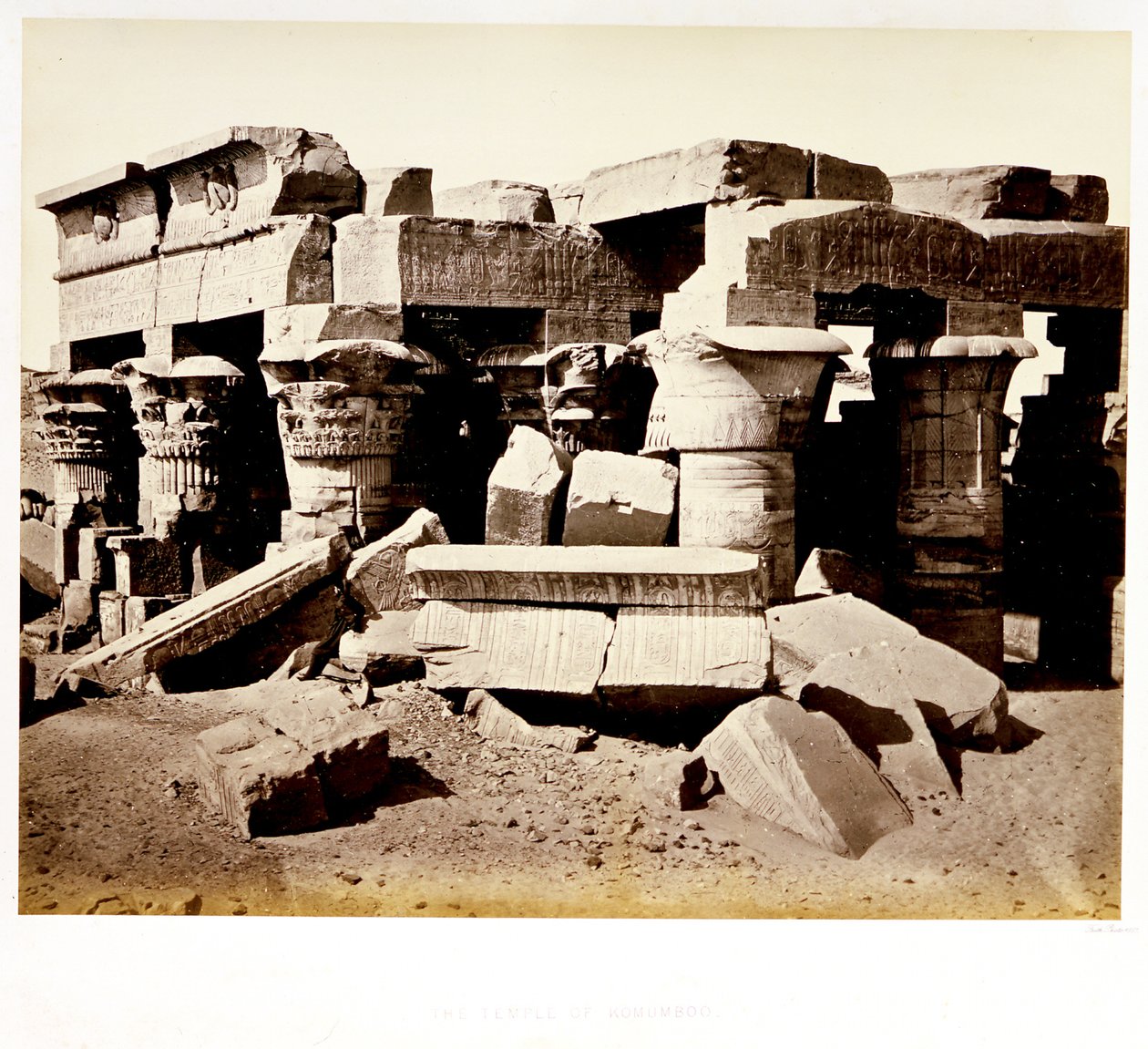 Templet i Kom Ombo av Francis Frith