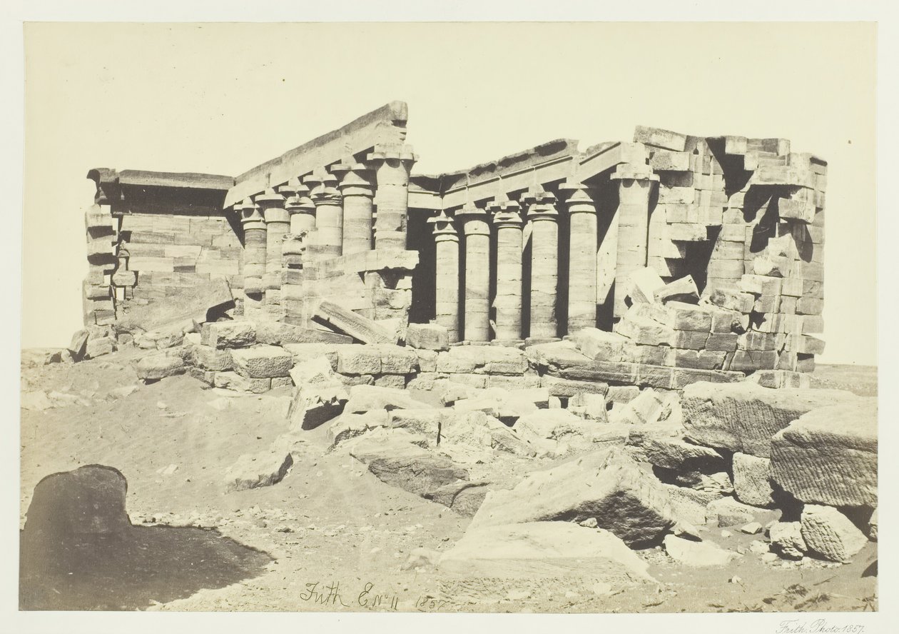 Maharakas tempel, Nubia, 1857. av Francis Frith
