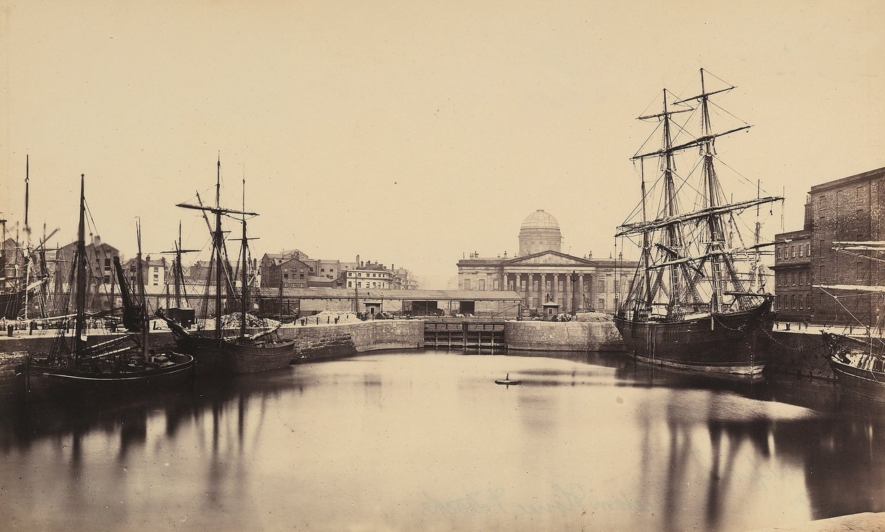 Liverpools hamn. av Francis Frith
