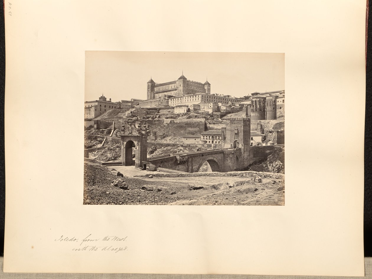 Toledo från väster, med Alcazar av Francis Frith