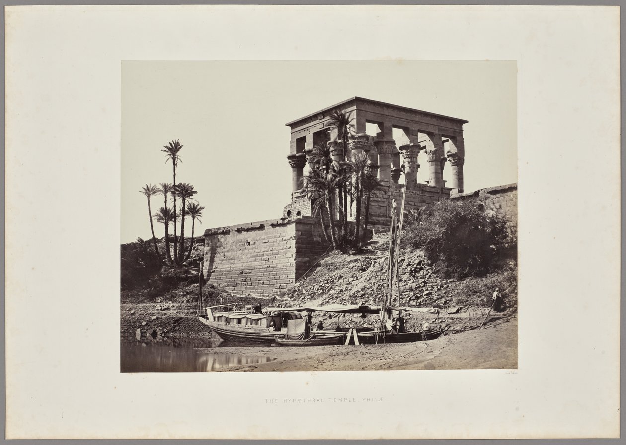 Trajanus kiosk på Philae av Francis Frith
