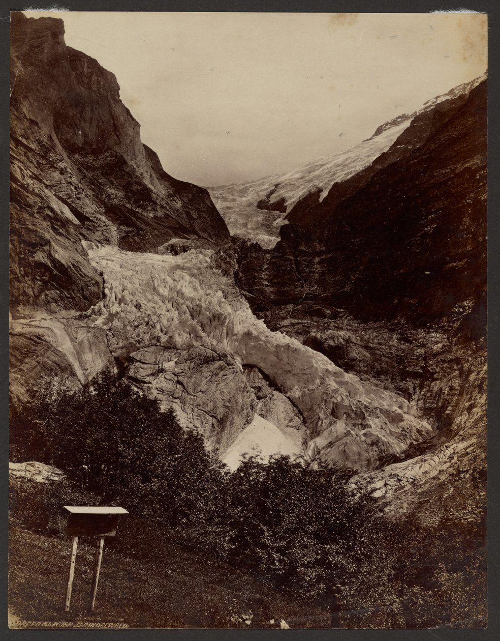 Upper Glacier, Grindelwald av Francis Frith