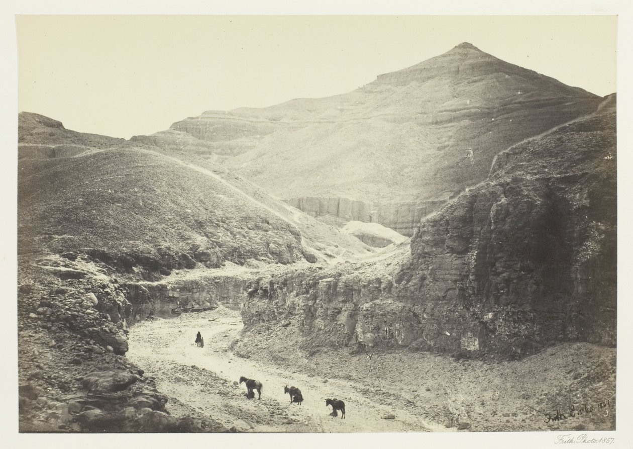 Valley of the Tomb of the Kings, Thebe av Francis Frith