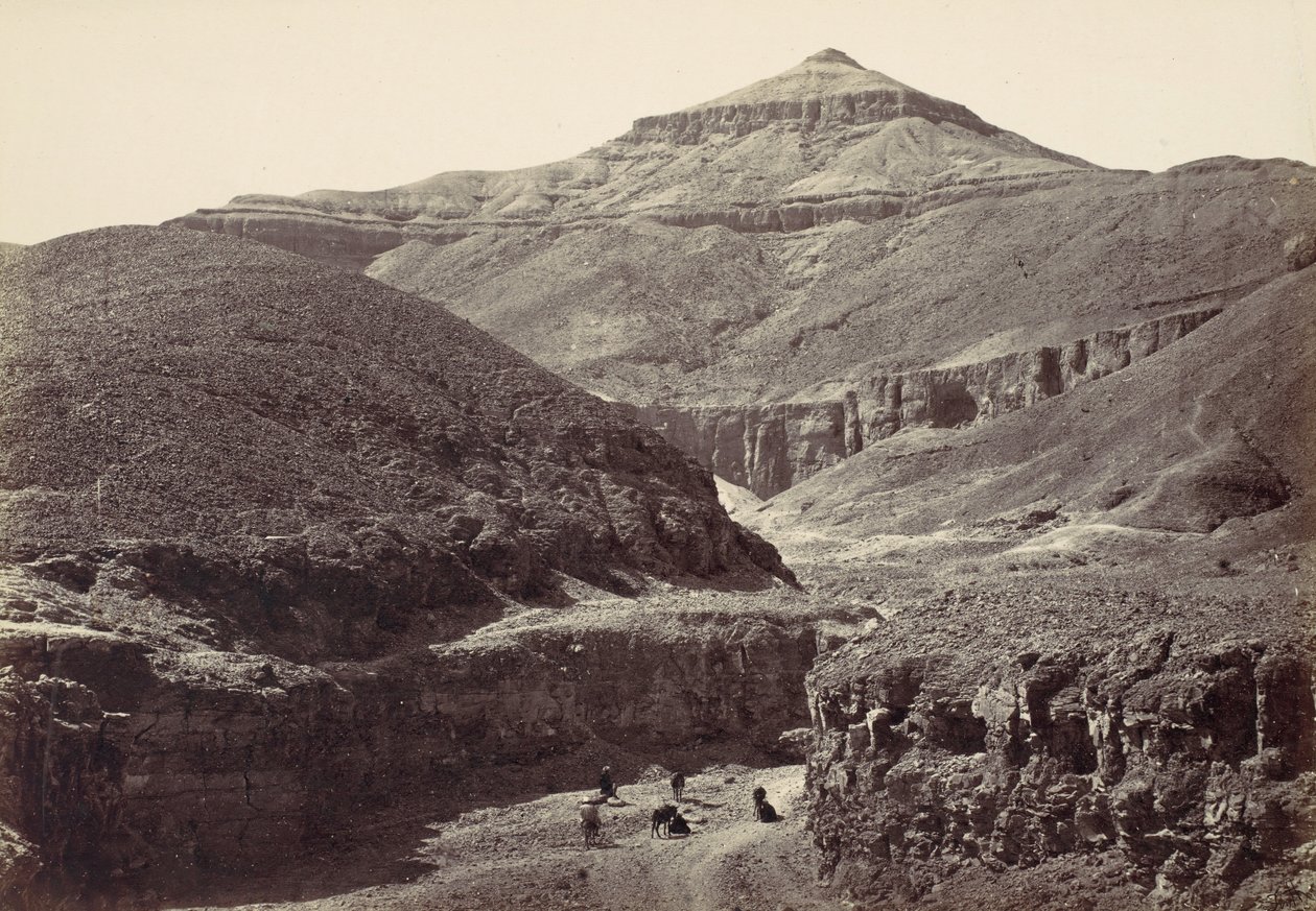 Valley of the Tombs of the Kings, Thebe, 1857. av Francis Frith