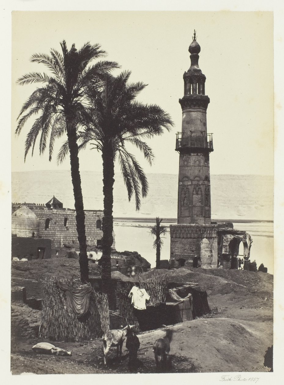 Utsikt vid Girgeh, Övre Egypten av Francis Frith