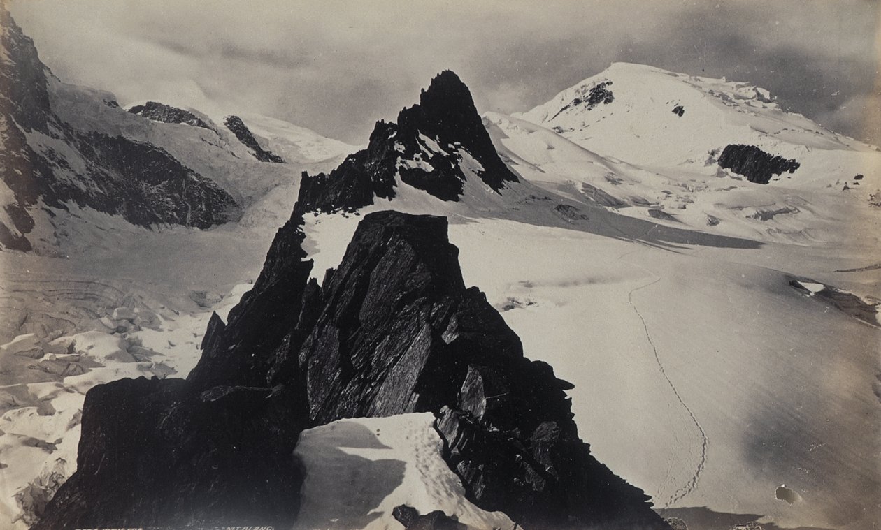 Utsikt från Mont Blanc av Francis Frith