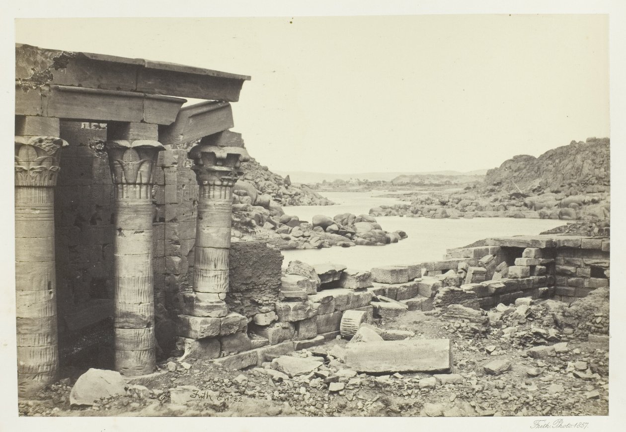 Vy från Philae, mot norr av Francis Frith