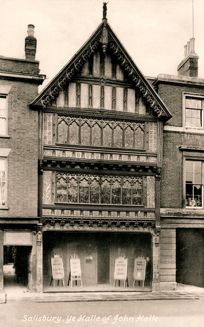 John Halle Hall, Salisbury, Wiltshire, tidigt 1900-tal. av Frith and Co