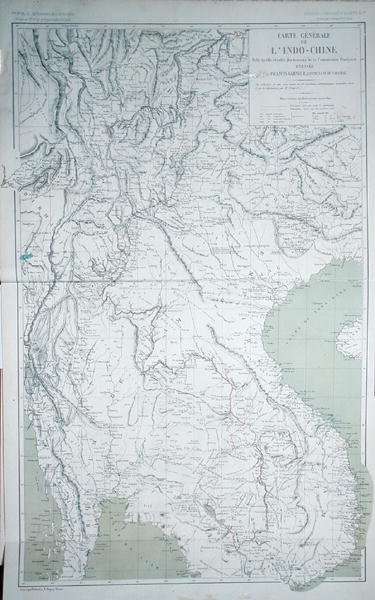Karta över Indokina från "Atlas du Voyage d