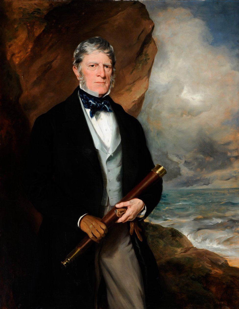 Porträtt av amiral Henry Meynell (olja på duk) av Francis Grant