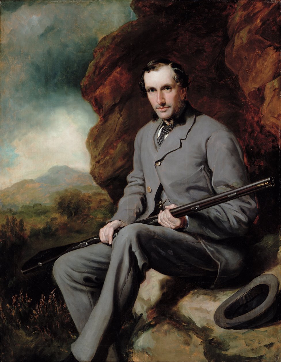 Porträtt av Hugo Francis Meynell Ingram (olja på duk) av Francis Grant