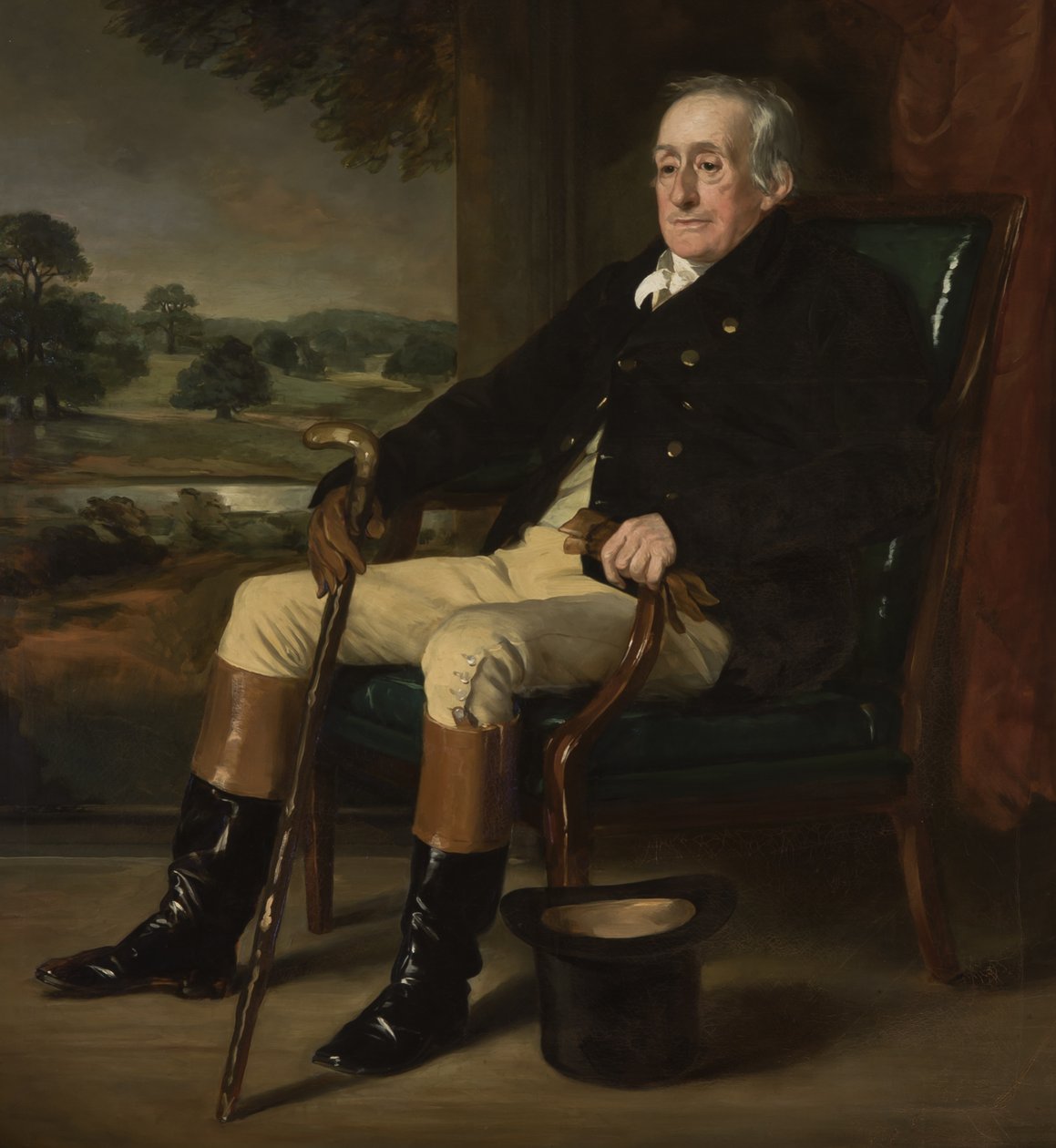 Porträtt av William Henry Cavendish-Bentinck-Scott, 4:e hertigen av Portland, 1852 av Francis Grant