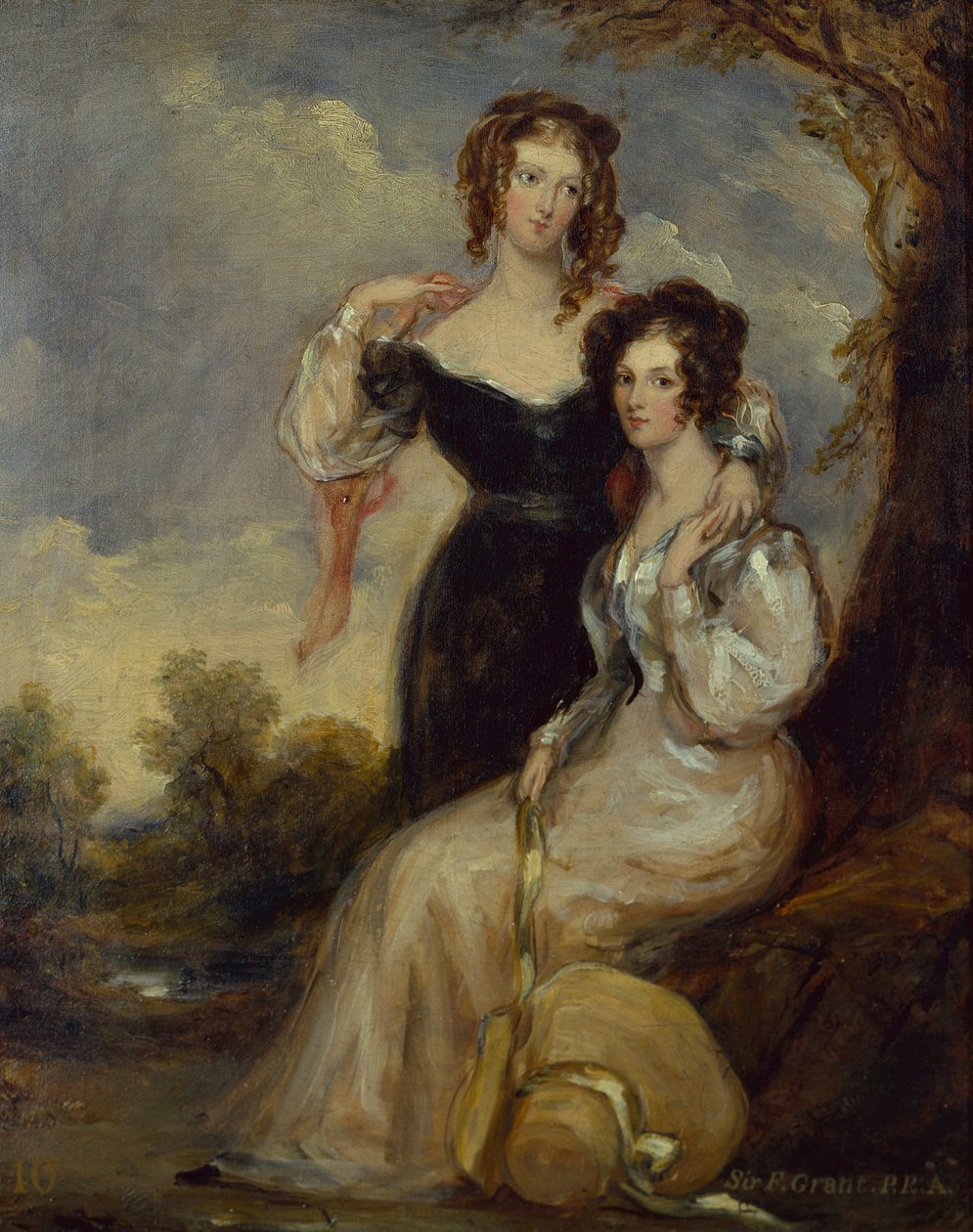 Grevinnan av Chesterfield och Hon. Mrs. George Anson, döttrar till Cecil, First Lord Forester av Francis Grant
