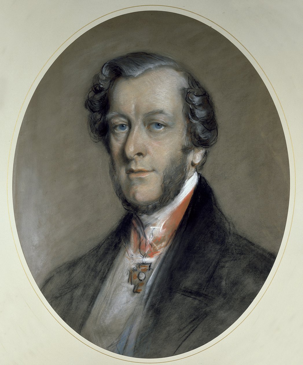 William Cavendish, 6:e hertig av Devonshire (pastell på papper) av Francis Grant