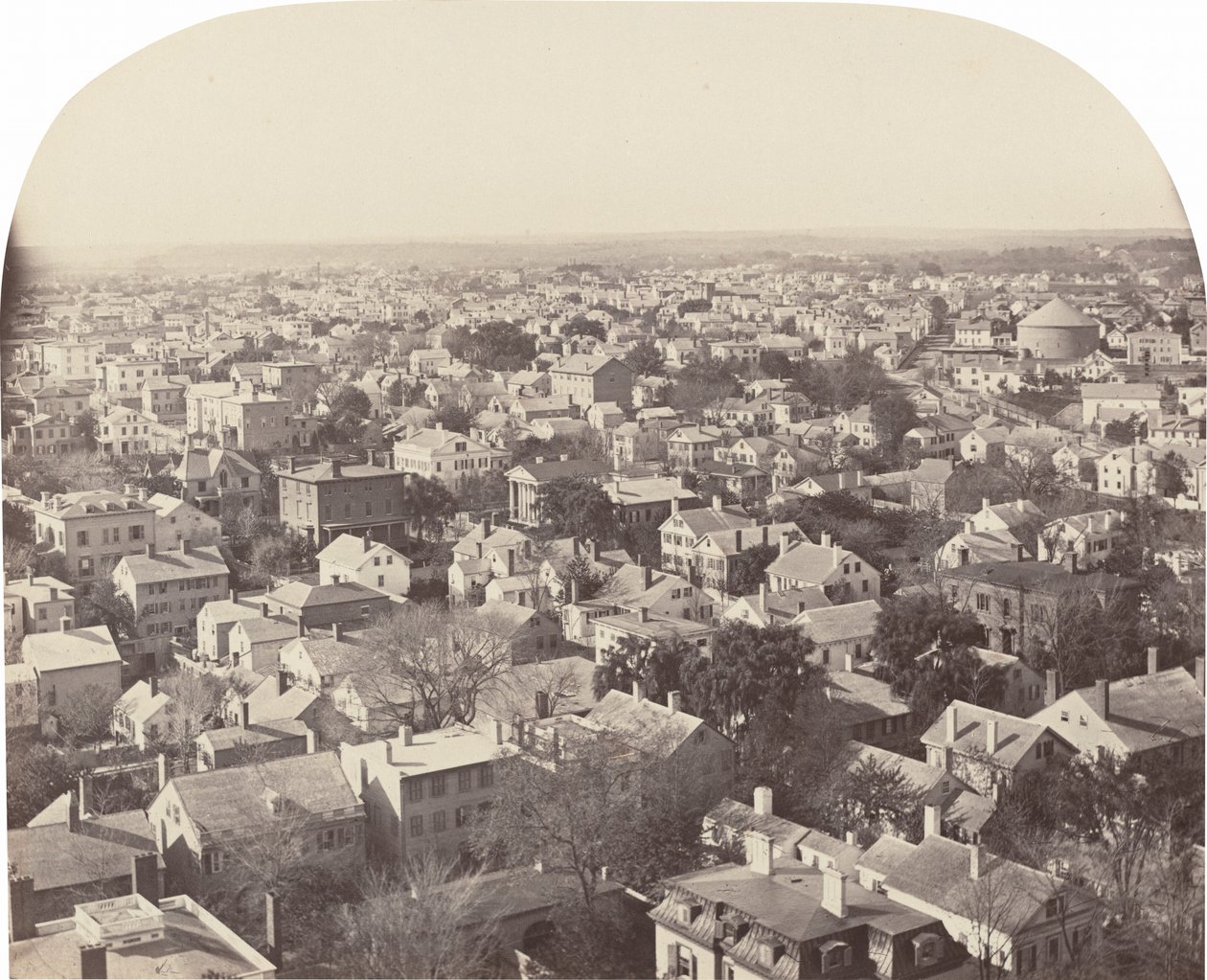 Ser nordväst från Westminster Street, Providence av Francis Hacker