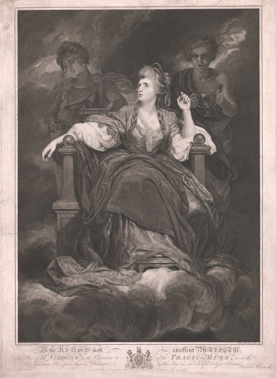 Mrs Siddons i karaktären av den tragiska musen av Francis Haward