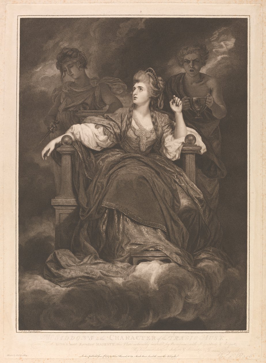 Mrs Siddons i karaktären av den tragiska musen av Francis Haward