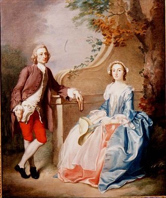 A Lady and Gentleman: konversationsstycke av Francis Hayman