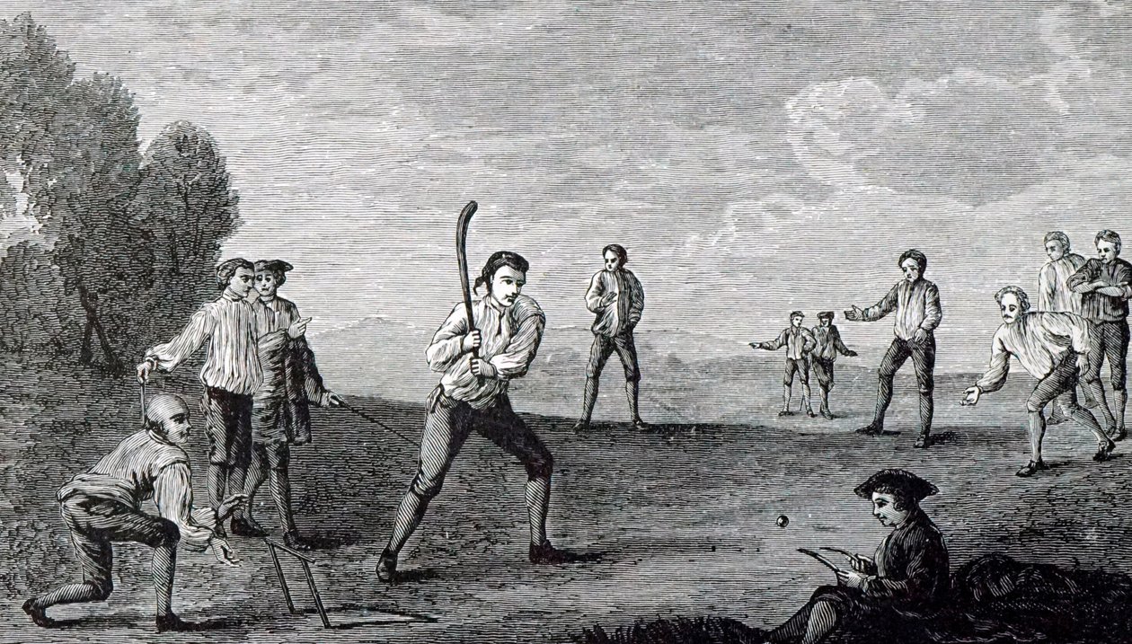 Cricket, efter målning av Francis Hayman (1708-1776). av Francis Hayman