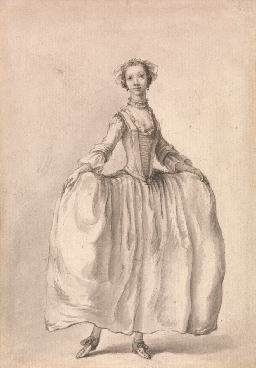 Stående figur av en dam av Francis Hayman