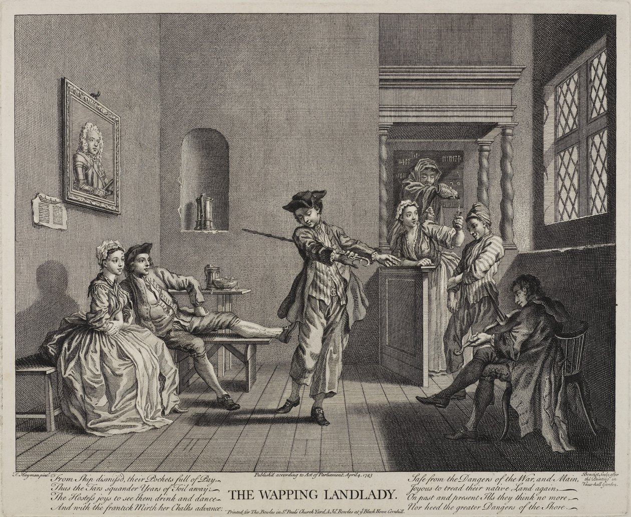 The Wapping Hyresvärdinna, 1743 av Francis Hayman