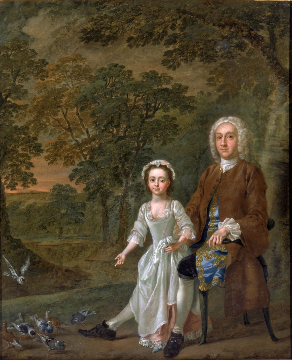 William Ellis och hans dotter Elizabeth, ca 1745 av Francis Hayman