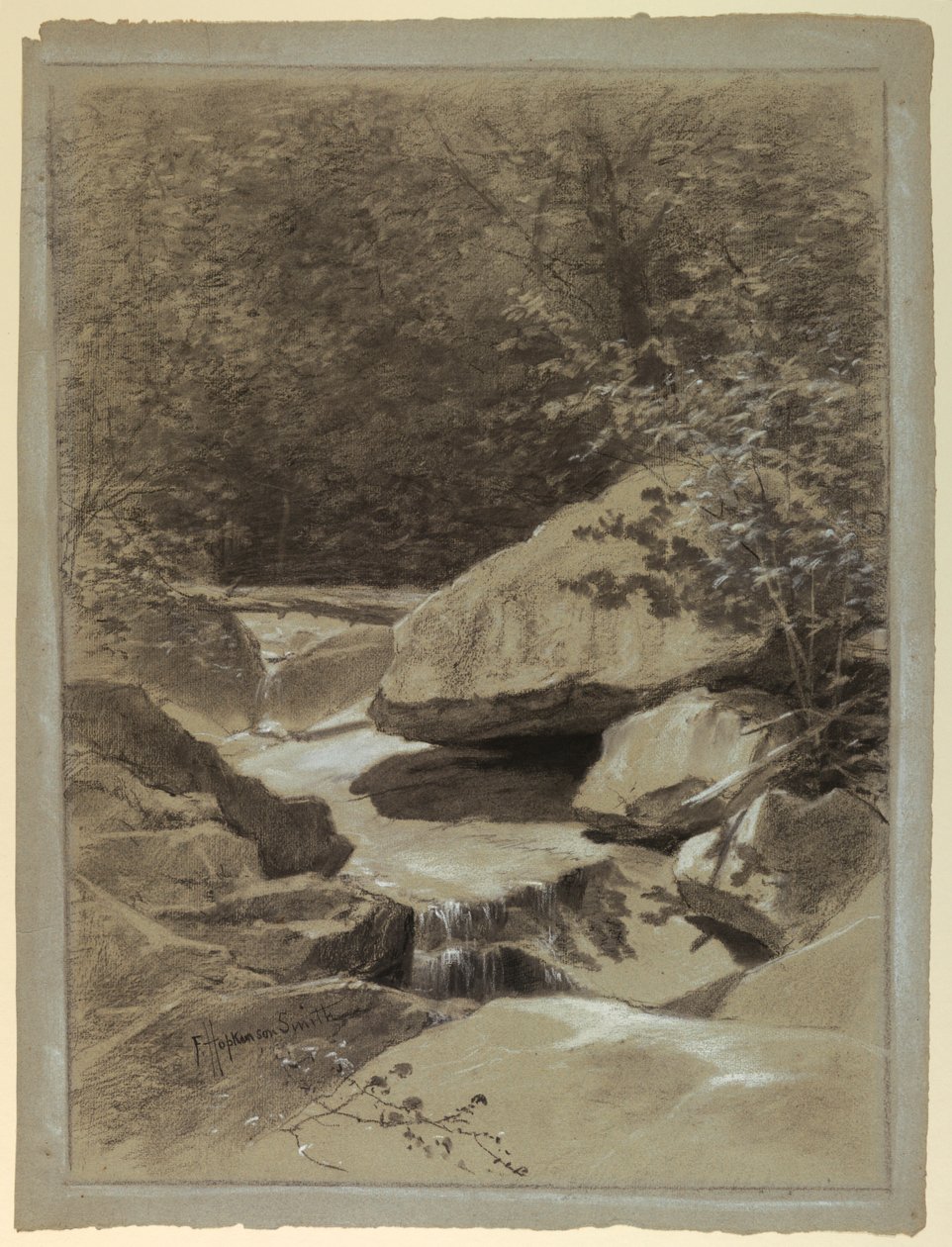 En bergsbäck av Francis Hopkinson Smith