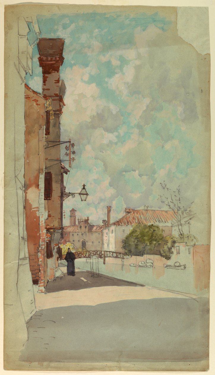 Kanal, Venedig, Italien av Francis Hopkinson Smith