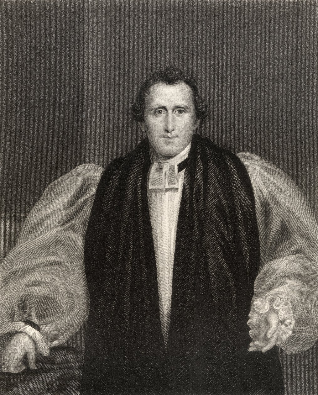 Pastor Daniel Wilson, graverad av J. Cochran, från "National Portrait Gallery, volume V", publicerad omkring 1835. av Francis Howard